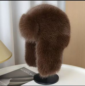 Gorro de Invierno Unisex de Algodón/Spandex, Grueso, Resistente al Frío, Cálido, Retro, Ajustable, con Orejeras y Estampado por Transferencia Térmica, para Esquí - Product Image 4