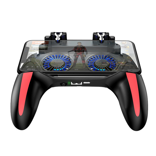 H10 Cooling Fan Gamepad for PUBG L1R1 Trigger Joystick Handle Grip Portable Battery Smartphone Power Bank