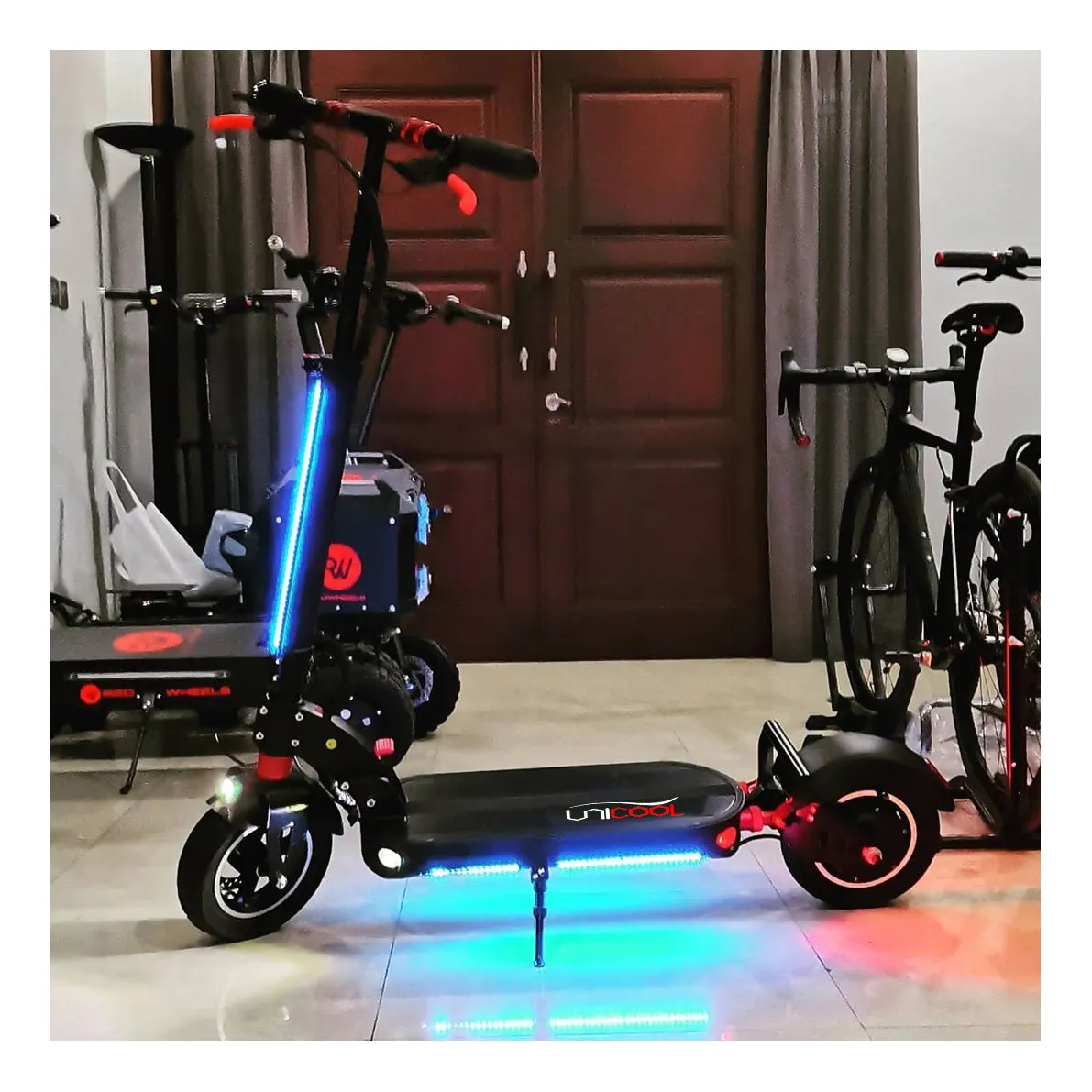 Unicool-patinete eléctrico plegable para adultos, Scooter con pantalla Lcd, T10, 500w, 600w, 1000w