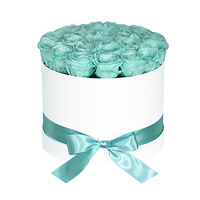 Boîtes cadeaux pour fleurs personnalisées en gros, boîtes rigides de luxe, laminage mat, gaufrage, revêtement UV, carton gris recyclable, dessus