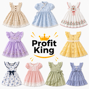 ชุดเดรสฤดูร้อนสไตล์เกาหลีสำหรับเด็กผู้หญิง ทรงหลวม คละสี จัดส่งแบบรวม - Product Image 1