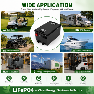 แบตเตอรี่ลิเธียมไอออน LiFePO4 48V/51.2V 150Ah พร้อมระบบ BMS อัจฉริยะ ตรวจสอบสถานะแบบเรียลไทม์ สำหรับรถกอล์ฟ ได้รับการรับรองมาตรฐาน CE รับประกัน 5 ปี - Product Image 5