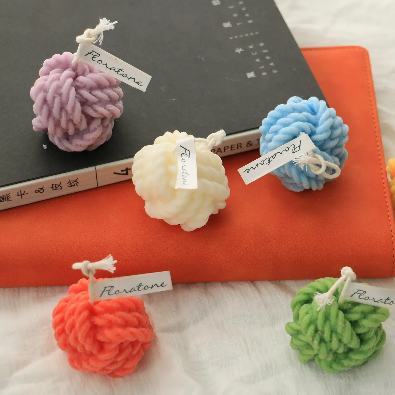 Lovely little creative wool ball scented candles Romantic aromatherapy party atmosphere crafts