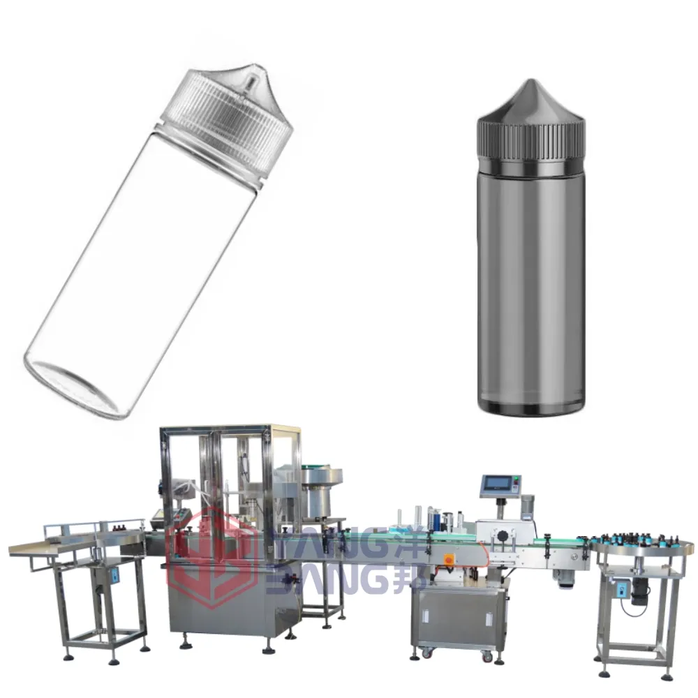 YB-YX2 Small Business Automatic Chubby Gorilla Bottle 10/15/30/60/100/120 ml PET Bottle Nitroglycerin Filling Capping Machine