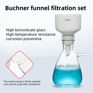 Kit <span class=keywords><strong>de</strong></span> Embudo Buchner, Sistema <span class=keywords><strong>de</strong></span> Filtración al Vacío <span class=keywords><strong>de</strong></span> Presión Negativa, 125-5000 ml, Boquillas Superior/Inferior, Botella con Filtro <span class=keywords><strong>de</strong></span> Óxido <span class=keywords><strong>de</strong></span> Silicio - Product Image 3