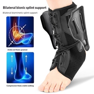 Ayarlanabilir Bağcıklı Sıkıştırmalı Destekli, Çift Taraflı Plakalı, Nefes Alabilen, İnversiyon Önleyici Koruma Sağlayan Ayak Bileği Bandajı - Product Image 5