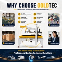 Scelleuse de cartons industrielle automatique Goldtec GTF-AT5050 entièrement automatique pour le collage des cartons à rabat supérieur et inférieur