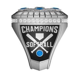 High Quality Personalized Men Sports Championship Rings Customized LOGO Softball World Championship Ring