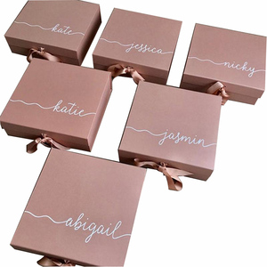 Manufacturer Customized Luxury Foldable Rigid Magnetic Closure Cardboard Paper Gift Packaging <strong>Bridesmaid</strong> <strong>Proposal</strong> <strong>Box</strong> - Product Image 5