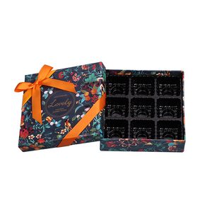Cajas de Chocolate Pequeñas con Forro de Blíster y Logotipo Personalizado, <span class=keywords><strong>Caja</strong></span> Rectangular para Chocolate Negro con Formas - Product Image 4