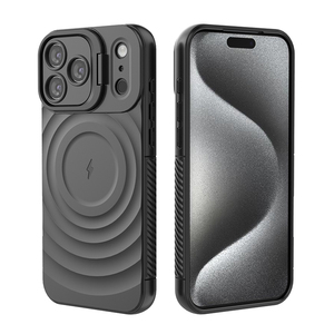Магнитный чехол из ТПУ для iPhone 16 15 14 13 12 11 Pro Max с подставкой для камеры и поддержкой беспроводной зарядки - Product Image 1