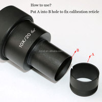Bagian Mikroskop 20.4 mm Penyangga Graticule Lensa Mata untuk Mikroskop Olympus CX22 CX31 CX41