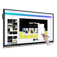 Заводская цена OEM Ультратонкая 86-дюймовая 4K WiFi интерактивная сенсорная панель (20 точек касания) для корпоративных офисов