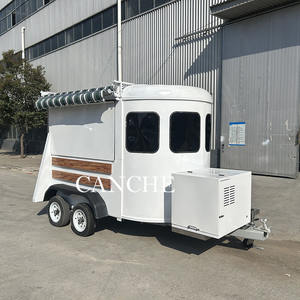 Prix bon marché Mini remorque mobile de chariot de restauration rapide de crème glacée de HotDog de rue avec des roues petit camion de nourriture à vendre aux États-Unis - Product Image 2