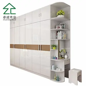 Doors Wardrobe Modern White Accessories Set Kitchen Style Storage Furniture Bedroom Plywood