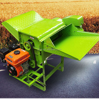 Mini batteuse de riz multifonctionnelle, moteur à essence, Machine à batter le grain de blé, Machine à batter le soja pour un usage domestique