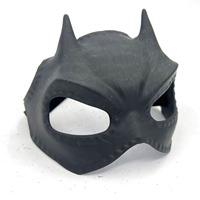 Masque de chat noir durable le plus vendu avec trous pour les oreilles, sangle réglable, costume de cosplay de chaton pour Halloween