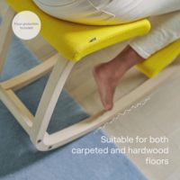 Chaise de salle à manger ergonomique en bois, style varié, sans dossier, à bascule, design moderne, écologique, durable, pour la maison, le bureau, l'hôtel