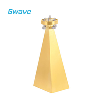 Antenne cornet rectangulaire Gwave GHA600900-25 WR-12 bande E 60-90 GHz, gain 20 dBi, 50 ohms, avec montage coaxial pour communication RF
