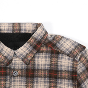 OEM ODM personalizzato elegante e confortevole autunno in <span class=keywords><strong>pile</strong></span> polare a <span class=keywords><strong>quadri</strong></span> da <span class=keywords><strong>uomo</strong></span> a <span class=keywords><strong>quadri</strong></span> manica lunga camicie di flanella per gli uomini - Product Image 2