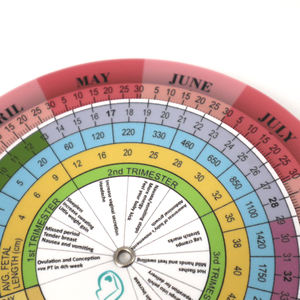 Calendario de Ovulación y Fertilidad Portátil de 3 Ruedas, de PVC, <span class=keywords><strong>para</strong></span> Promoción, <span class=keywords><strong>para</strong></span> el Control de la Salud en el Embarazo, <span class=keywords><strong>para</strong></span> Mamás, Mujeres y Pacientes - Product Image 2