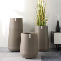 Grande jardinière décorative en plastique de haute qualité auto-arrosant Smart Grow Pot de plantes pots de fleurs de jardin en résine (bassin extérieur unique)