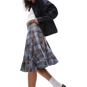 Meilleure jupe décontractée confortable du fournisseur direct d'usine, écologique, 100 % polyester, taille haute, mini-jupe - Product Image 6