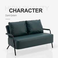 Nouveau modèle 2025 Canapé-lit pour salon, mobilier pour petit appartement en location, en tissu technologique à structure droite, une place