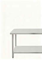 Table de travail commerciale pliable en acier inoxydable East Wo pour buffet