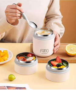Lonchera Eléctrica Moderna sin Necesidad de Agua, Calentador de Alimentos Portátil, Lonchera Bento con Material de Cobre para Uso en el Hogar y la Oficina - Product Image 2