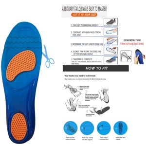 Plantillas de Gel EVA Antiestáticas y Cómodas con Diseño Lavable para Oficina y Caminatas Diarias - Product Image 3