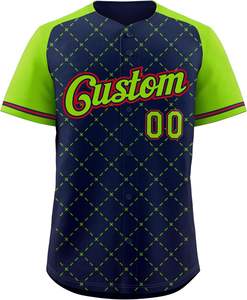 Kit de fútbol antiolor Jersey 90s Hip Hop botón abajo camisetas deportivas personalizado cosido nombre Número para hombres mujeres jóvenes - Product Image 1