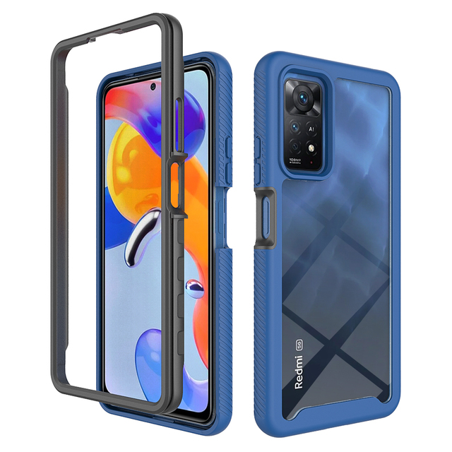 For Redmi Note 11 Pro Armor Case TPU and PC Back Cover Cellphone Case for Xiaomi Redmi Note 11 Pro