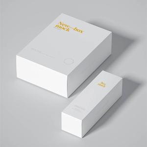 Caja de Cartón Blanca Personalizada, Caja de Papel Impresa y en Blanco, Empaque Limpio y Sencillo para Productos de Cuidado de la Piel y Cosméticos - Product Image 1