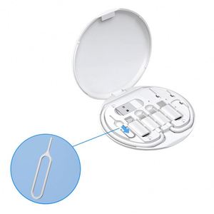 2026 Data <b>Cable</b> Storage White Plastic 6-in-1Mini <b>Type</b>-<b>C</b> <b>USB</b> Data <b>Cable</b> Storage Kit for Outdoor - Product Image 1