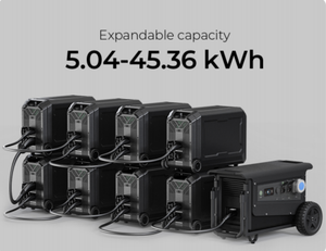 Estación Portátil de 5000W, 5040Wh, Carga Rápida en 2 Horas, Entrada Solar de 2100W, Función UPS, IP54, Respaldo para el Hogar, Camping, Coche, Onda Sinusoidal Pura, Alta Capacidad - Product Image 6