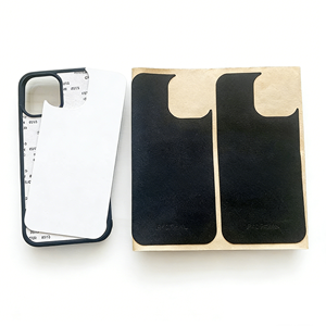 Coque de téléphone vierge en velours pour sublimation avec plaque en aluminium TPU 2D et intérieur en flanelle, disponible en entrepôt - Product Image 1