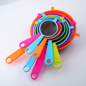 Stainless Steel Colander Set Mixed Colors Fine Mesh Kitchen Strainer For Oil Soy Milk Bird Nest Filtering - Product Image 1