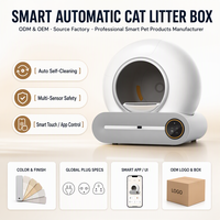 Litière pour chat autonettoyante intelligente YUMENG avec contrôle par application, contrôle des odeurs, suivi de la santé pour plusieurs chats