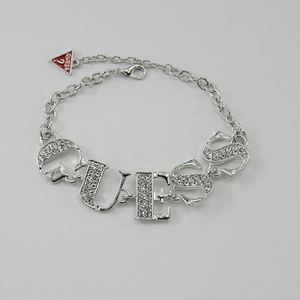 <span class=keywords><strong>Pulsera</strong></span> de Cadena con Logotipo <span class=keywords><strong>Guess</strong></span>, Chapada en Oro de 18K con Diamantes, Marca de Lujo para Mujer - Product Image 2