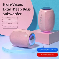 Haut-parleur portable personnalisé en plastique avec poignée, subwoofer 5.3, son HIFI large bande 10-30W, micro intégré, lumière RGB colorée, TWS