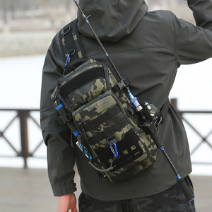 Masawei Camouflage Fishing <b>Backpack</b> Tactical Shoulder Bag With Rod Holder Outdoor Hiking Men's Multifunctional <b>Backpack</b> - Product Image 4