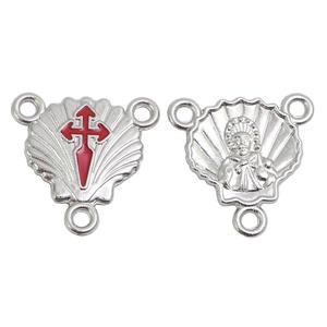Centro <span class=keywords><strong>de</strong></span> mesa del Zodíaco <span class=keywords><strong>de</strong></span> Saint James, cruzado <span class=keywords><strong>de</strong></span> concha <span class=keywords><strong>de</strong></span> vieiras, Camino <span class=keywords><strong>de</strong></span> <span class=keywords><strong>Santiago</strong></span>, Rosary - Product Image 1