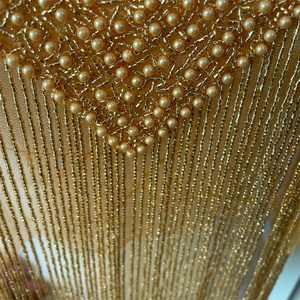 <span class=keywords><strong>Collar</strong></span> de Cristal con Pedrería Bordada para Boda, Dorado y Plateado, de una Sola Cara, Apliques para Manualidades - Product Image 4