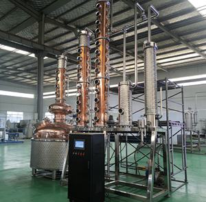 400 L directement feu chauffage <span class=keywords><strong>chinois</strong></span> <span class=keywords><strong>Baijiu</strong></span> distillé équipement cuivre colonne inoxydable Pot Vodka traitement <span class=keywords><strong>alcool</strong></span> distillateur - Product Image 3