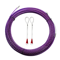 Tire-câble spirale simple 4,3 mm x 15 m, guide-câble électrique mural, serpentin de conduit