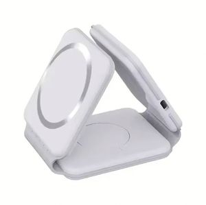 Portable Fast <b>Charging</b> Wireless Charger 15W PD Foldable <b>3</b> in 1 Magnetic Wireless <b>Charging</b> Station for Phone <b>3</b> in 1 Other Devices - Product Image 4
