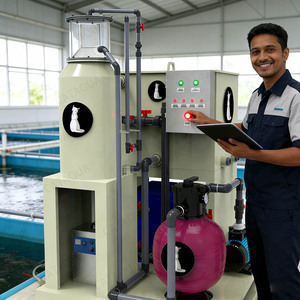 Allevamento di Gamberetti e Pesci in Ambienti Interni, Sistema RAS Containerizzato per Istituti di Ricerca sui Sistemi di Acquacoltura a Ricircolo - Product Image 1