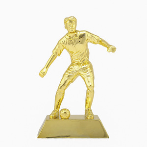 Fútbol <span class=keywords><strong>de</strong></span> resina para manualidades, jugador <span class=keywords><strong>de</strong></span> fútbol con asistente, tirador, bota dorada, portero deportivo, Trofeo - Product Image 1