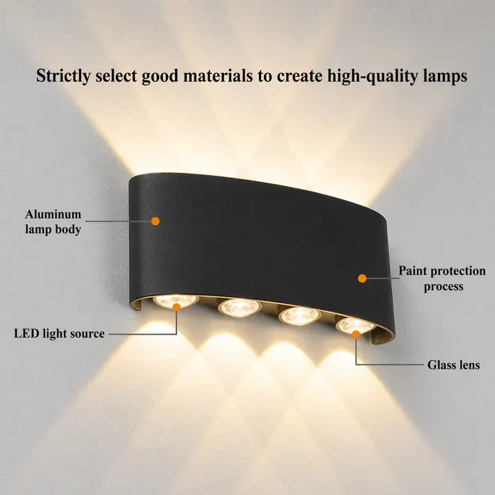 Sconces Wall Lights Manufacturer Waterproof IP65 LED up Down Decor Modern Indoor Outdoor Wall Mounted Lamps for Home Hotel · image 5
